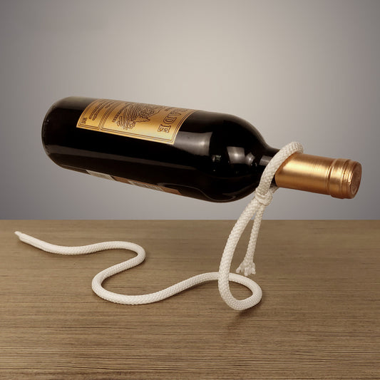 Suspended Rope Wine Holder