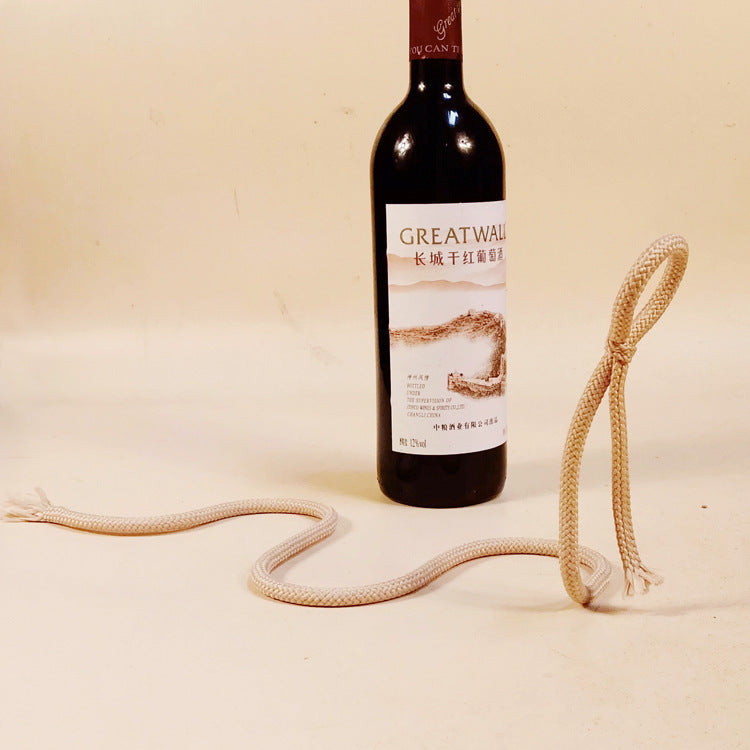 Suspended Rope Wine Holder