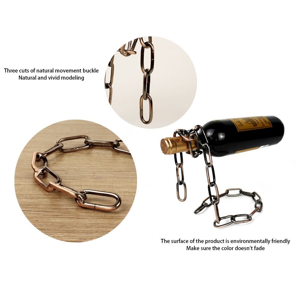 Magic Iron Chain Wine Holder