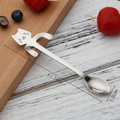 Stainless Cat Teaspoon