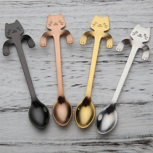 Stainless Cat Teaspoon